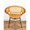 Fauteuil enfant soleil rotin
