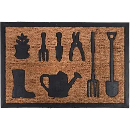 Paillasson coco et caoutchouc 60 x 40 cm