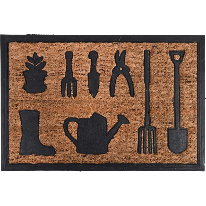 Paillasson coco et caoutchouc 60 x 40 cm