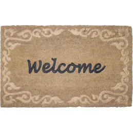 Paillasson coco relief Welcome