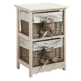 Commode 2 tiroirs Hippopotames