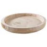 Plateau rond en paulownia
