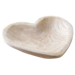 Plateau coeur en paulownia 26 cm