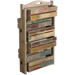 Jardinière triptyque bois recyclé