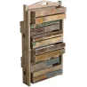 Jardinière triptyque bois recyclé