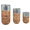Cache-pots haut en rotin Paolo (Lot de 3)
