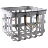 Corbeilles carrées en métal (Lot de 2)
