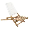 Chaise de plage en bambou