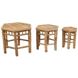 Sellettes en bambou (Lot de 3)