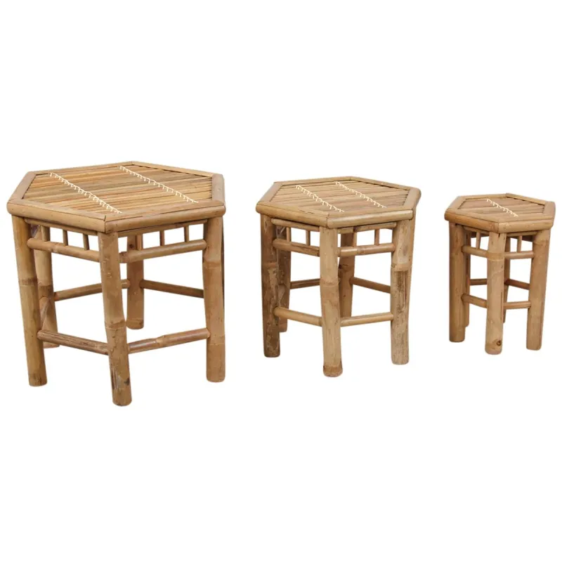 Sellettes en bambou (Lot de 3)