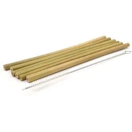 6 pailles réutilisables en bambou Bam Bam