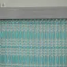 Rideau de porte en perles bleues et transparentes Frejus
