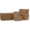 Malle de rangement en osier buff