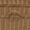 Malle de rangement en osier buff