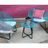 Coussin en coton avec franges