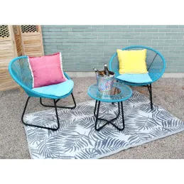 Coussin en coton avec franges
