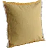 Coussin en coton avec franges