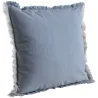 Coussin en coton avec franges
