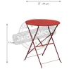 Table ronde en acier 60 cm Cuba