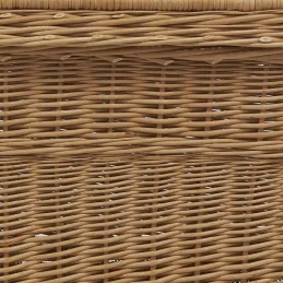 Malle de rangement en osier buff
