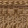 Malle de rangement en osier buff