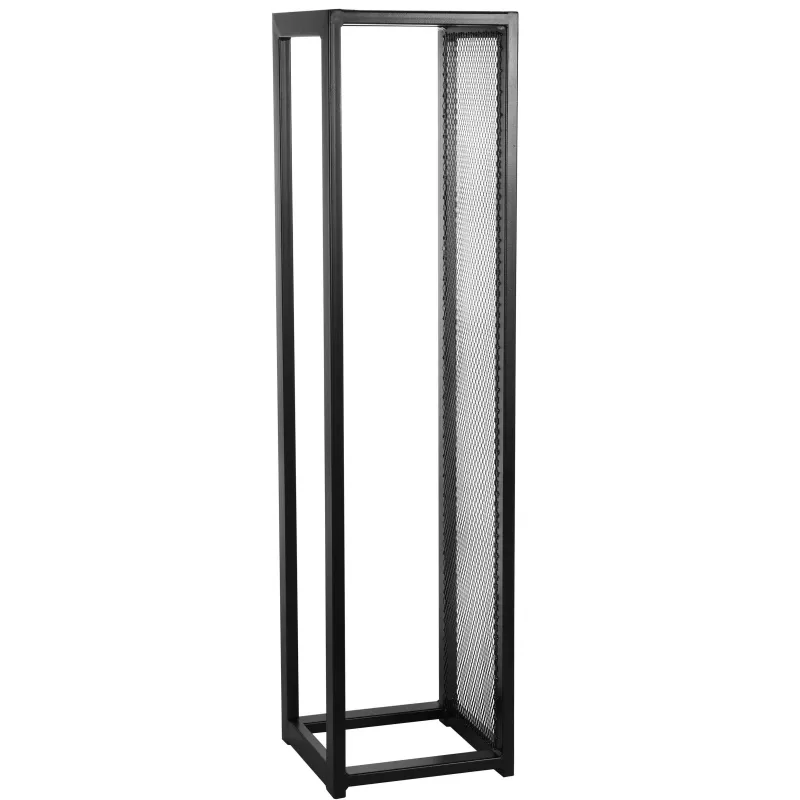 Porte-bûches design vertical en acier 120 cm