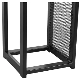 Porte-bûches design vertical en acier 120 cm