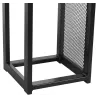 Porte-bûches design vertical en acier 120 cm