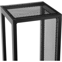 Porte-bûches design vertical en acier 120 cm