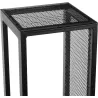 Porte-bûches design vertical en acier 120 cm