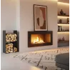 Porte-bûches design en acier