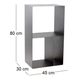 Porte-bûches design en acier