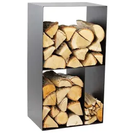 Porte-bûches design en acier