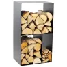 Porte-bûches design en acier