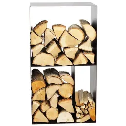 Porte-bûches design en acier