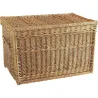 Malle de rangement en osier buff
