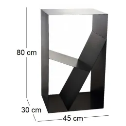 Porte-bûches design en acier