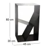Porte-bûches design en acier
