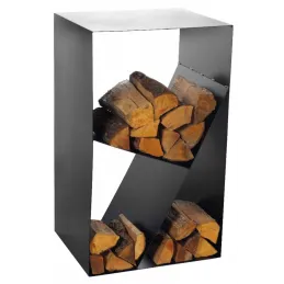 Porte-bûches design en acier
