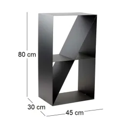 Porte-bûches design en acier