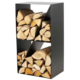 Porte-bûches design en acier