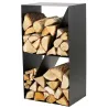 Porte-bûches design en acier