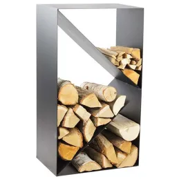 Porte-bûches design en acier