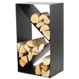 Porte-bûches design en acier