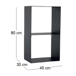 Porte-bûches design en acier