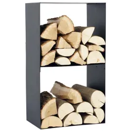 Porte-bûches design en acier