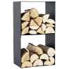 Porte-bûches design en acier
