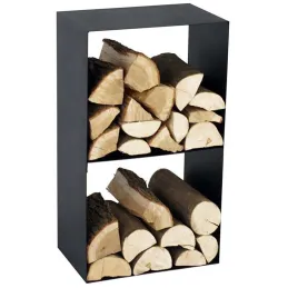 Porte-bûches design en acier