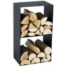 Porte-bûches design en acier