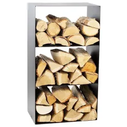 Porte-bûches design en acier